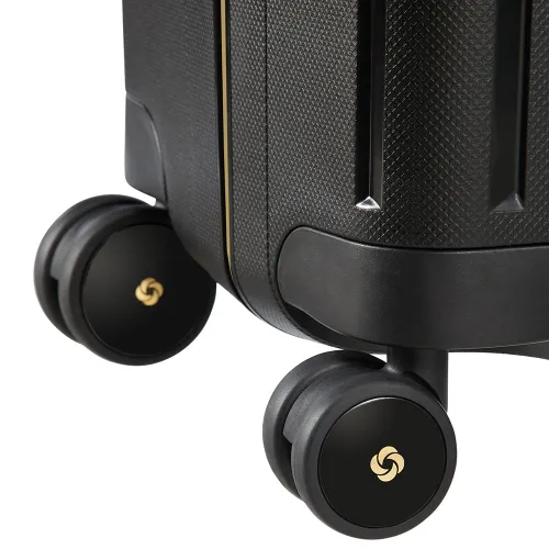 Mare XL Samsonite s ' cure DLX valiza - negru / aur delicios