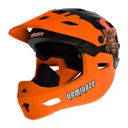 Kask KAMIKAZE Ronin Pomarańczowy Full Face (rozmiar M)
