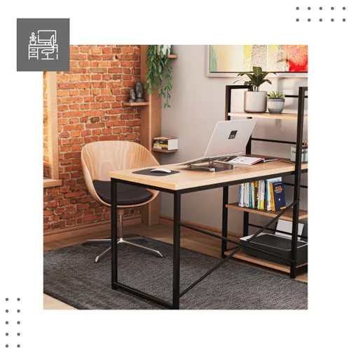 Biurko gamingowe MARK ADLER Leader 4.0 Brązowo-czarny