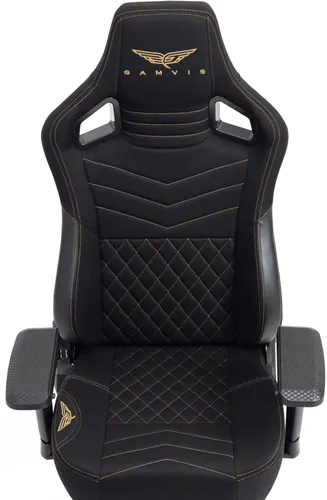 Fotel GAMVIS Elite 2.0 XL Basic Czarny (złote elementy)