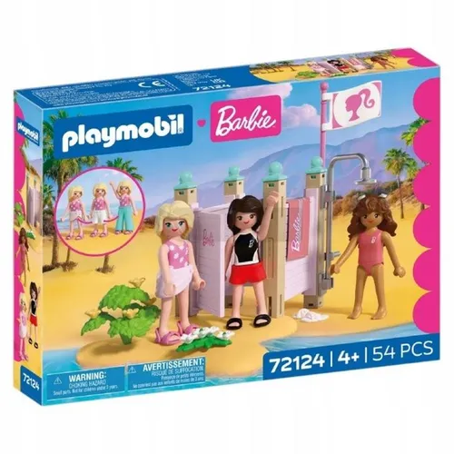 PLAYMOBIL x BARBIE 72124 Stylizacje plażowe, zestaw dla dzieci +4 lata