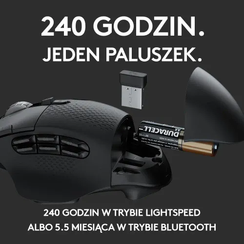 Myszka gamingowa Logitech G604 Lightspeed Czarny