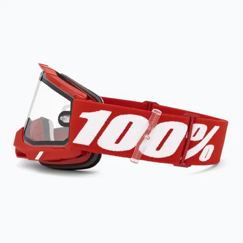 Gogle rowerowe 100% Accuri 2 Enduro MTB neon/red/clear