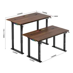 Biurko gamingowe COBRA Electra S CRF1423ELBNRGB Brązowy