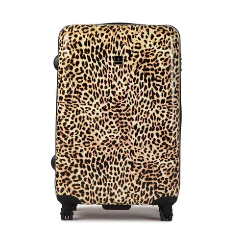 Большой жесткий чемодан Saxoline Trolley L 1440h0. 71. 10 Leopard