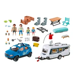 Набор фигурок Playmobil Family Fun 71423 Грузовик с караваном