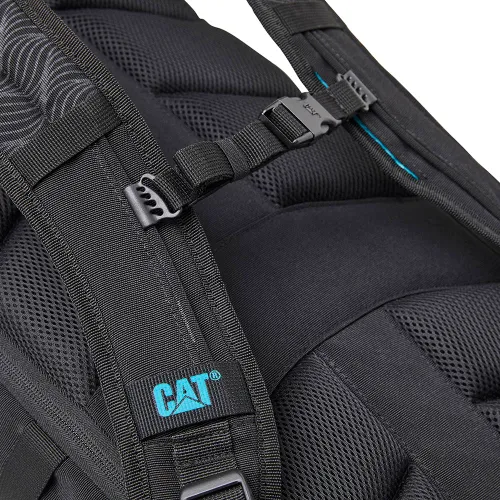 Rucsac Caterpillar urban rPET Cera-negru în relief
