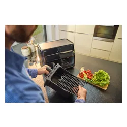 Air Fryer Frytkownica beztłuszczowa BRAUN TwinCook 5 TD5073 10l z podwójnym koszem i okienkiem do obserwacji postępów gotowania