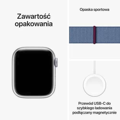 Смарт-часы Apple Watch 9 GPS 41 мм алюминиевый спортивный браслет