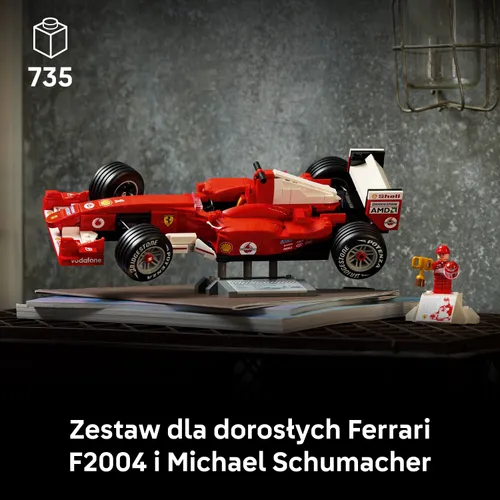 LEGO 11375 Icons Ferrari F2004 i Michael Schumacher