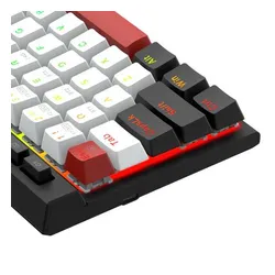 Klawiatura mechaniczna Redragon K635 Magic-wand Mini Red Switch Biało-czarny