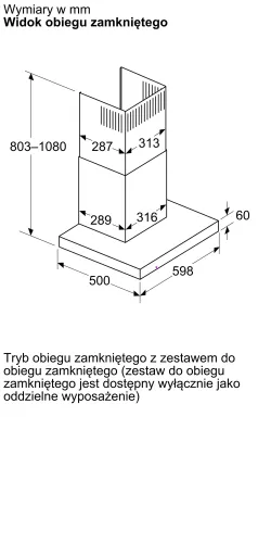 Okap Bosch DWB63BC60 Czarny