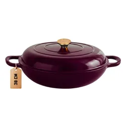 Garnek żeliwny HAGE DN30 3L Bakłażanowy