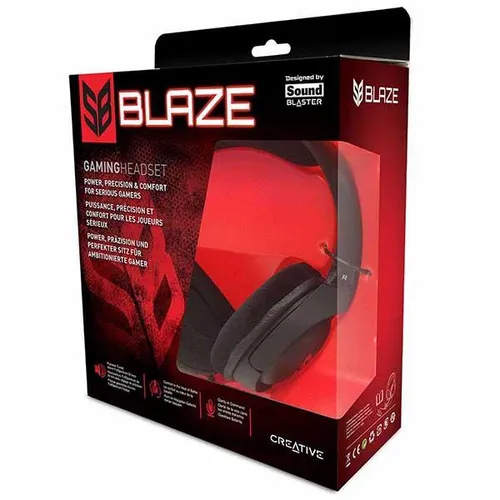 Słuchawki przewodowe z mikrofonem Creative Sound Blaster Blaze Nauszne Czarny