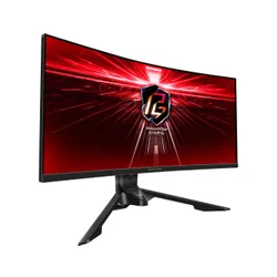 Monitor ASrock Phantom Gaming PG34WQ15R3A - gamingowy - zakrzywiony - 34" - UWQHD - 165Hz - 1ms