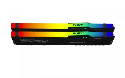 Pamięć RAM Kingston FURY Beast RGB DDR5 64GB (2 x 32GB) 5200 CL40 EXPO Czarny