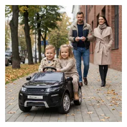 Samochód dla dziecka BAMBI RACER Land Rover Suv Jeep 1 osobowy Błyszczący Czarny