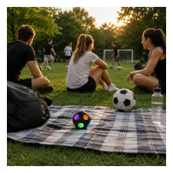 Głośnik Bluetooth Musicmate MM-SB40-B FootballWave LED 5W Czarny