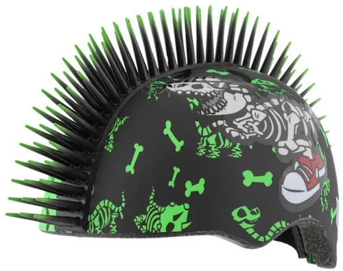 Kask rowerowy RASKULLZ Radasaurus Czarno-zielony dla Dzieci (rozmiar XS)