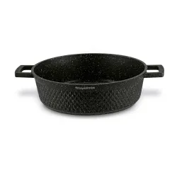 Patelnia marmurowa na indukcję krótkie uchwyty Konighoffer Escuro 28 cm