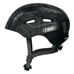 Kask rowerowy ABUS Youn-I 2.0 Street Art Czarny Dla Dzieci (rozmiar S)