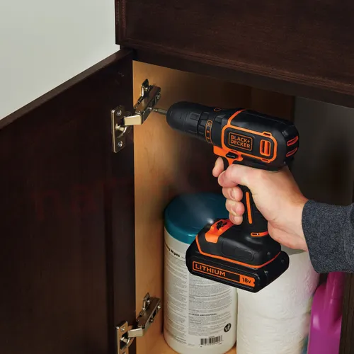 Black &amp; Decker Akülü Matkap BDCDC18K 18 in 1x1.5 Ah Akülü Matkap