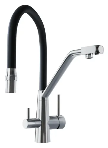 Bateria Globalo Olintio Black/Inox 1.1 Czarno-stalowy Stal szlachetna