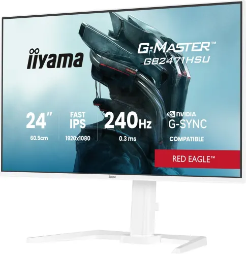 iiyama G-Master GB2771HSU-W1 Red Eagle - 240Hz | Full HD | Fast IPS | 27'' | 0,4ms | HDR10