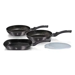 Zestaw patelni BERLINGER HAUS Metallic Line Carbon Pro Edition BH-7048 (5 elementów)