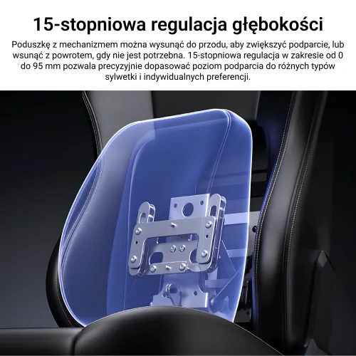 Fotel Anda Seat Phantom 4 L Gray Fabric Gamingowy do 100kg Tkanina Szary