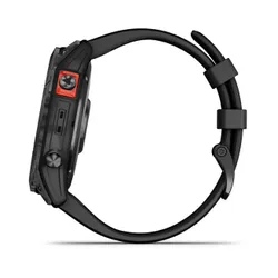 Smartwatch  Garmin Fenix 7x Solar Niebieskoszary z czarnym paskiem (010-02541-01)