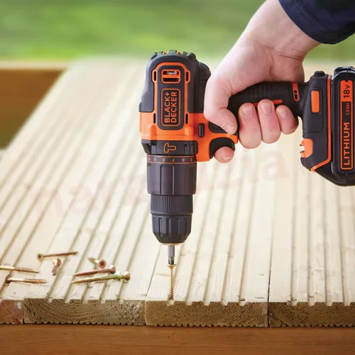 Black &amp; Decker Akülü Matkap BDCHD18K 18 in 1x1.5 Ah Akülü Matkap