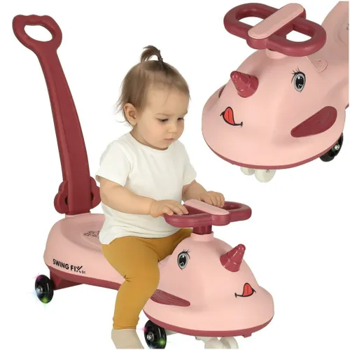 Jeździk Grawitacyjny Swing Fix S1 Koła LED Dla Dzieci Z Raczką Max 65Kg
