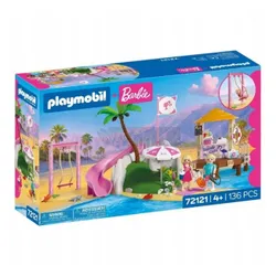 PLAYMOBIL x BARBIE 72121 Kawiarnia na plaży, zestaw dla dzieci +4 lata