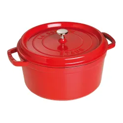 STAUB La Cocotte 6,7 l czerwony - garnek żeliwny z pokrywką