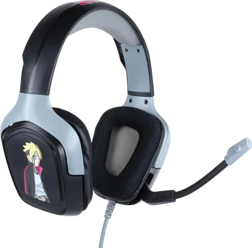 Słuchawki bezprzewodowe z mikrofonem Konix Boruto Gaming Headset dla konsol Nauszne Czarno-niebieski