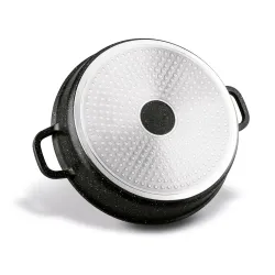 Patelnia głęboka z krótkimi uchwytami KONIGHOFFER Pollo Black 28 cm