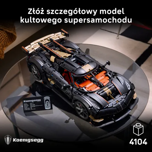 LEGO 42232 Technic Koenigsegg Sadair's Spear Megacar
