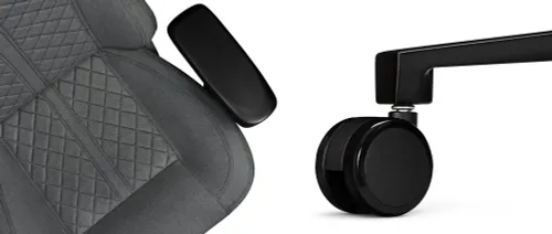 Fotel YUMISU 2052 Magnetic Jasnoszaro-czarny