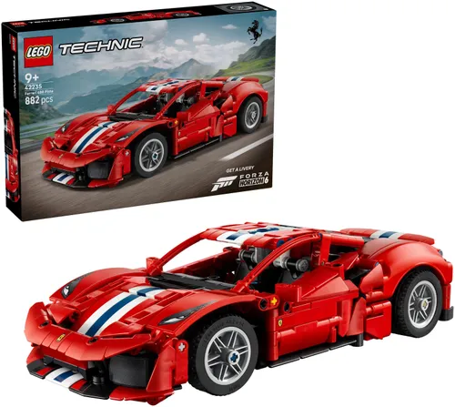 LEGO TECHNIC 42235 Samochód Ferrari 488 Pista, zestaw klocków 9+