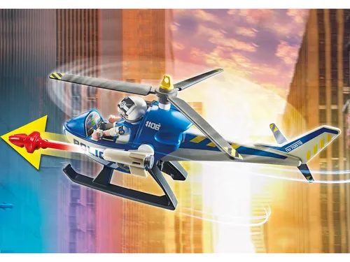 PLAYMOBIL 70575 Polis helikopteri: Kaçan arabayı kovalamak