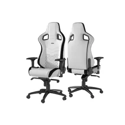 Fotel Noblechairs EPIC White Black Gamingowy do 120kg Skóra ECO Biało-czarny