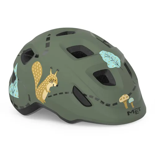 Kask rowerowy dziecięcy MET Hooray green forest glossy