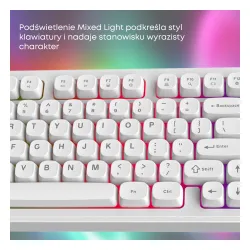 Klawiatura membranowa Ajazz AF98 Biały