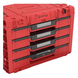 Skrzynka narzędziowa QBRICK System Prime Drawer 4 Toolbox Expert Red Ultra HD Custom