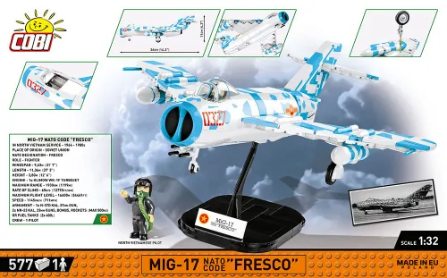 Klocki Cobi HC Cold War MiG-17 NATO Code 'Fresco'
