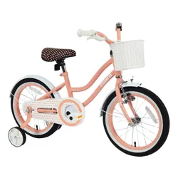 Rower dziecięcy INDIANA Pretty 16 cali dla dziewczynki Brzoskwiniowy