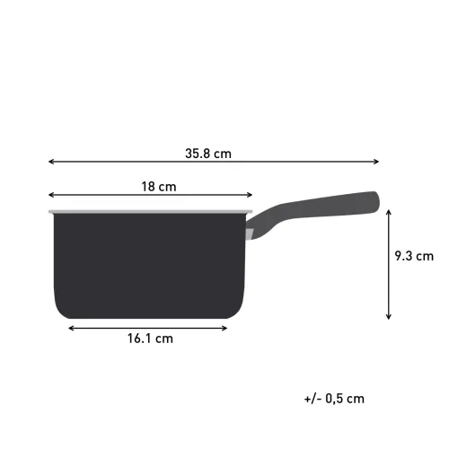 Rondel Tefal Dark Essential G0062902 Indukcja Aluminium 2,2l