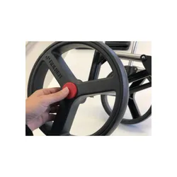 Coș De Cumpărături 2 Large Wheels Folding Rolser I-Max Tweed-Green