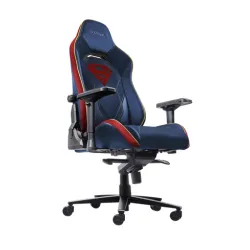 Fotel Trust GXT 721SM Ruya Pro Premium do 150kg Tkanina Skóre ECO Niebieski Superman